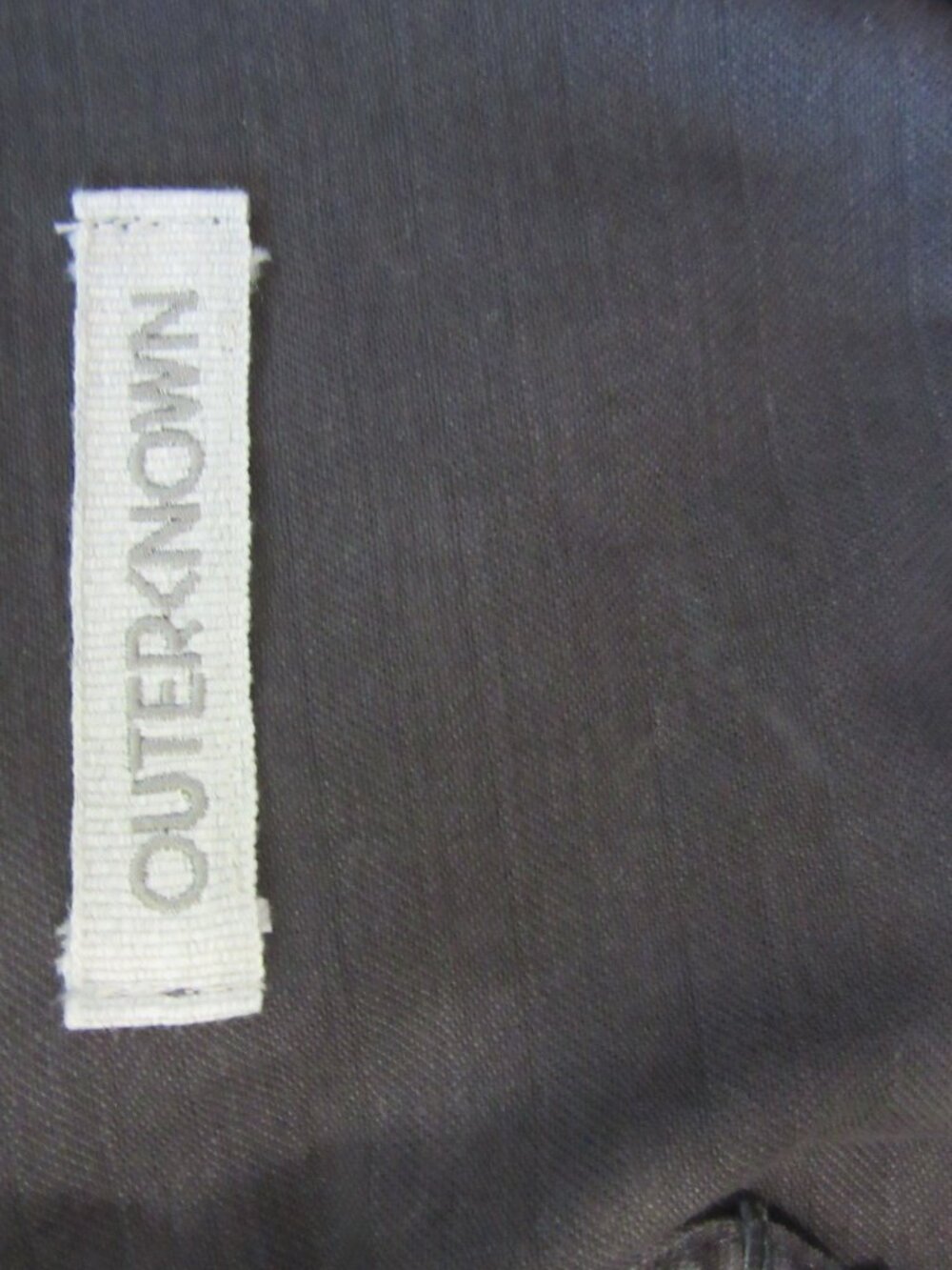 OUTERKNOWN Dark Gray S Organic Cotton Shirt - Picture 3 of 3